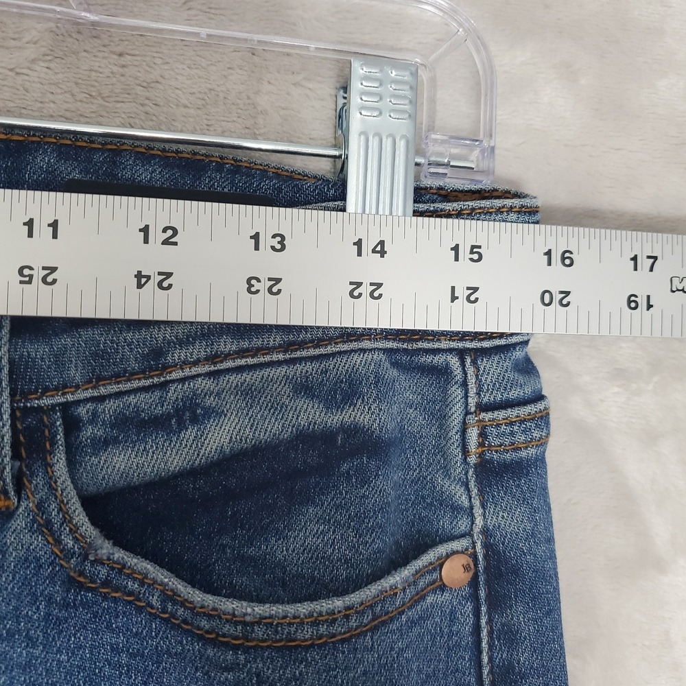 Judy Blue Jeans Womens 11/30 Straight Fit Flannel Lined Blue Stretch Denim EUC - Picture 7 of 10